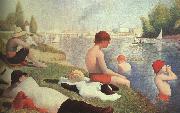Georges Seurat Bathing at Asniers Sweden oil painting artist